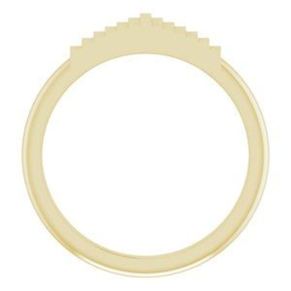 14k Yellow Geometric Stackable Ring - image 2